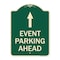 Signmission Designer Series Parking & Post Kit, Green & Tan Heavy-Gauge Aluminum Sign, 24" x 18", G-1824-23366 A-DES-G-1824-23366 - alternate 1